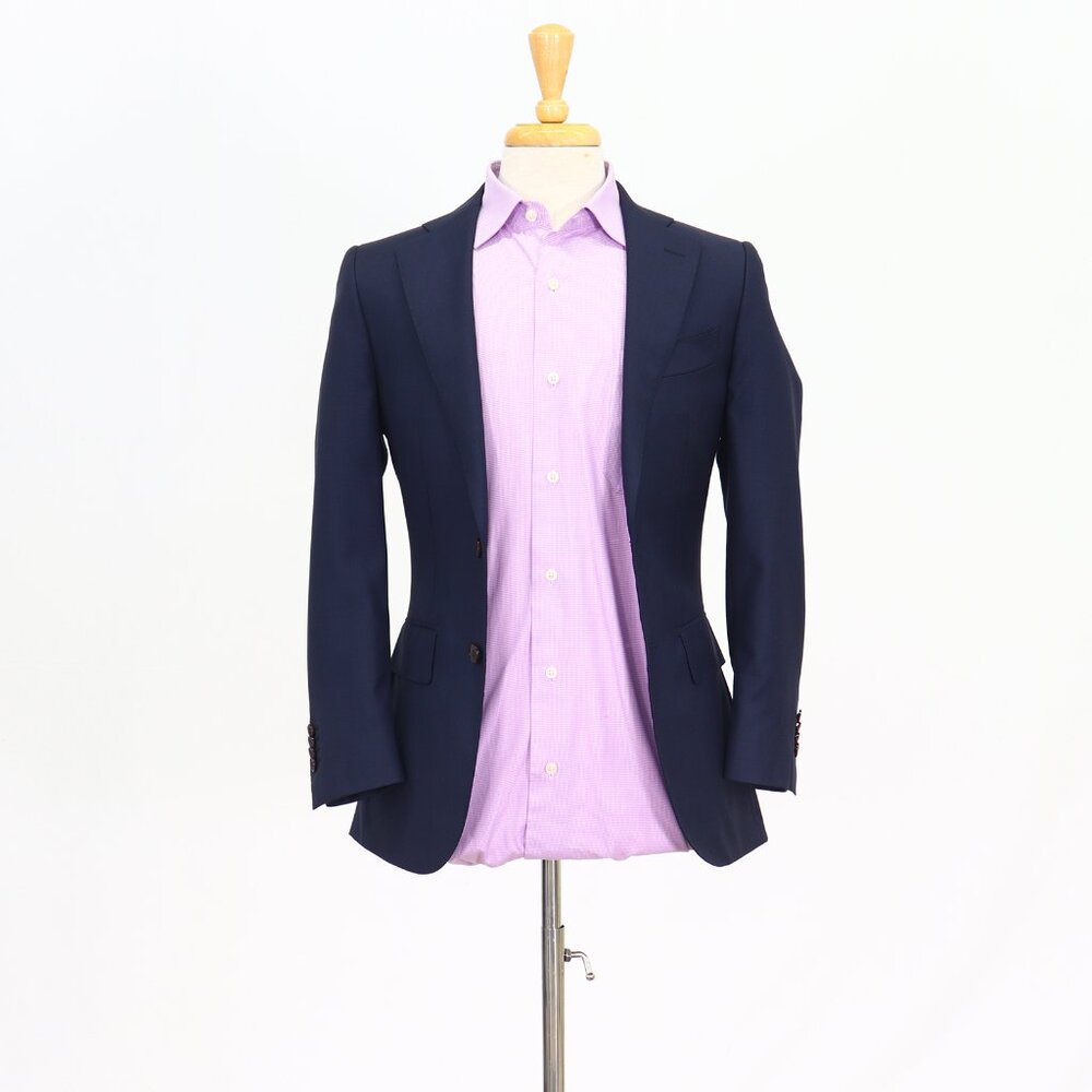 SuitSupply 32R Navy Blazer Sport Coat Jacket 2-Button Solid T413